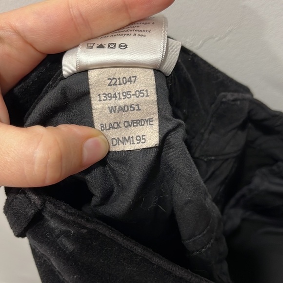 Paige Verdugo Ultra Skinny Jeans Pants Black Overdue Corduroy 28 - Picture 9 of 9